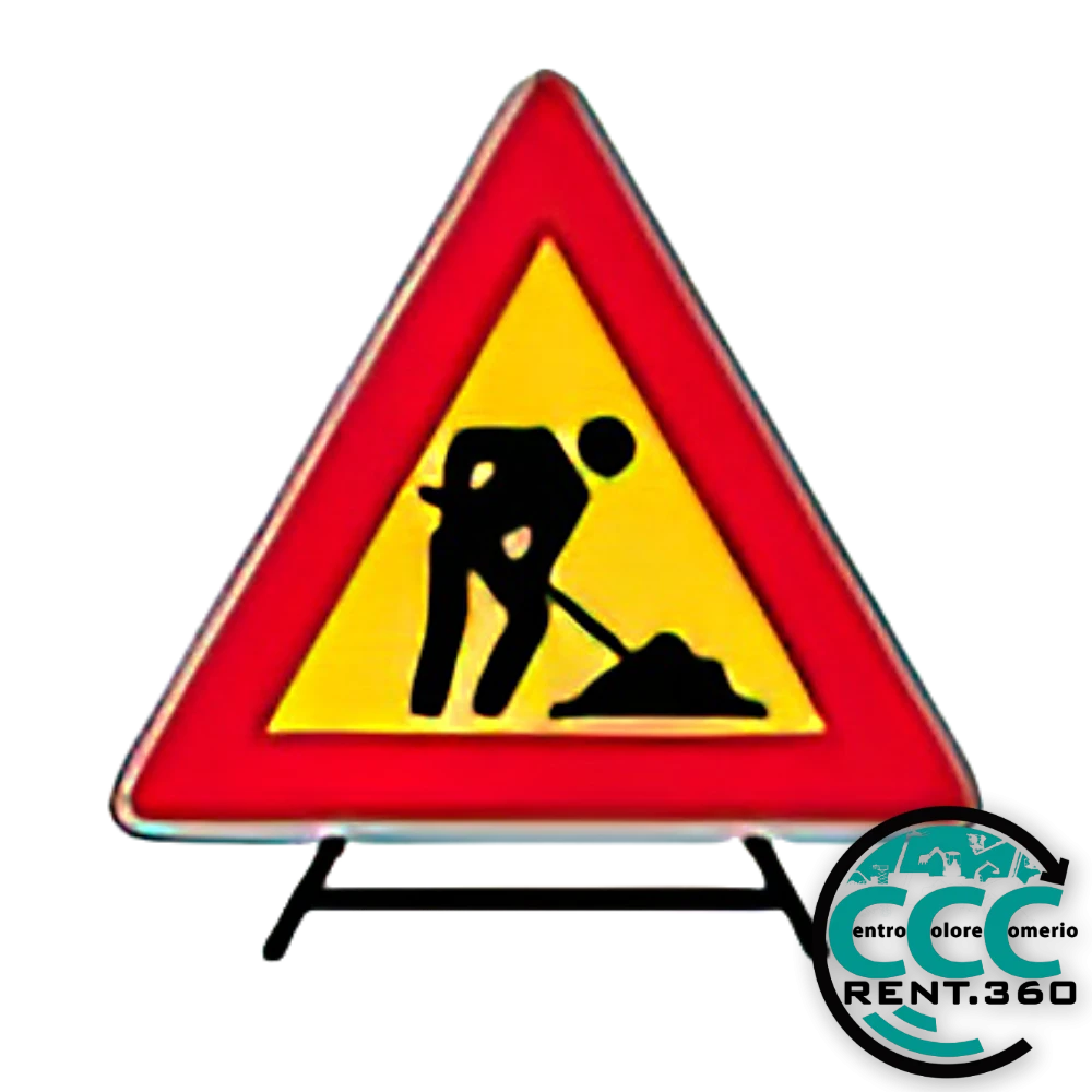 Cartello Stradale Trasportabile Lavori in Corso Cantieri