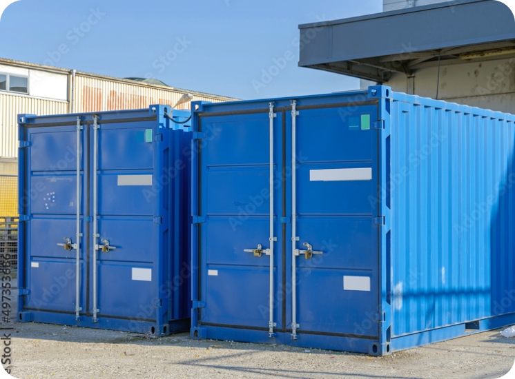 Deposito self-storage con box e container sicuri